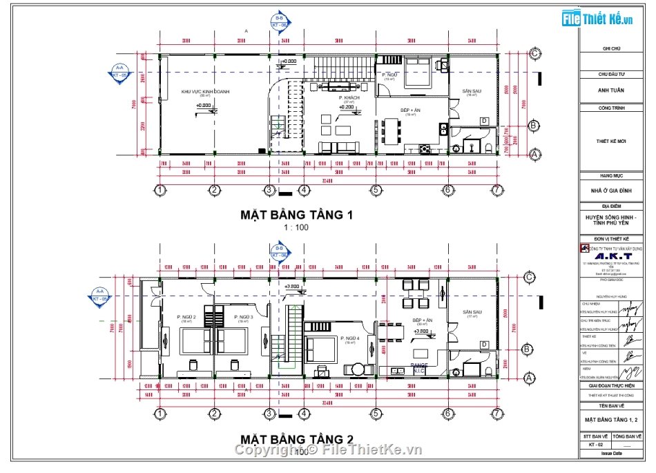 revit Biệt thự 2 tầng 7x24.3m,Biệt thự phố REVIT 2 tầng,bản vẽ nhà phố 2 tầng revit,mẫu nhà phố 2 tầng revit